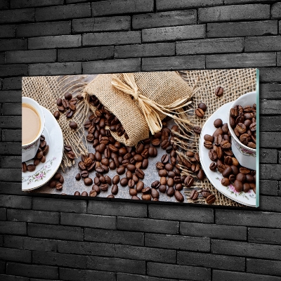 Tableau photo sur verre Café au lait