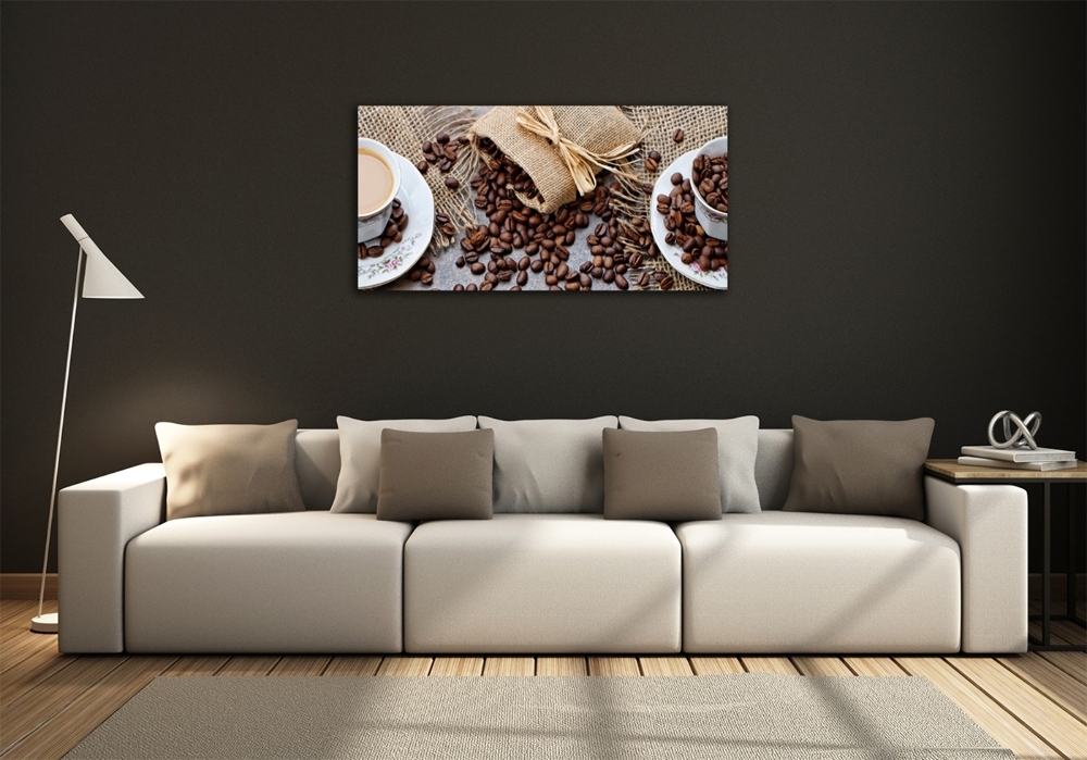 Tableau photo sur verre Café au lait