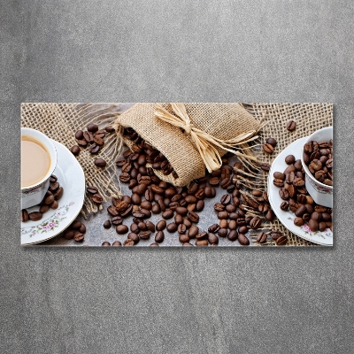 Tableau photo sur verre Café au lait