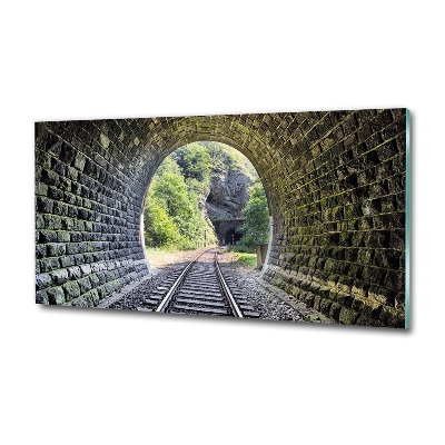 Tableau verre imprimé Tunnel ferroviaire