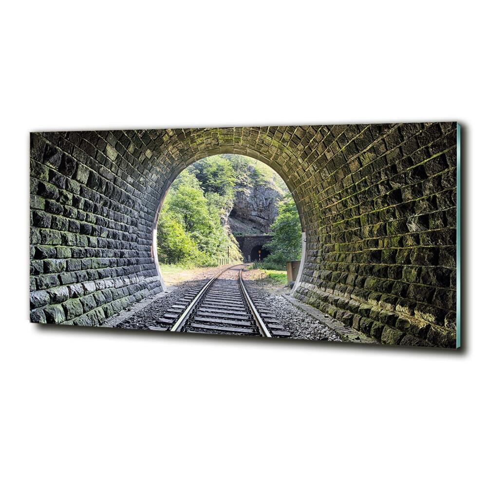 Tableau verre imprimé Tunnel ferroviaire