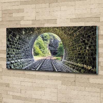 Tableau verre imprimé Tunnel ferroviaire