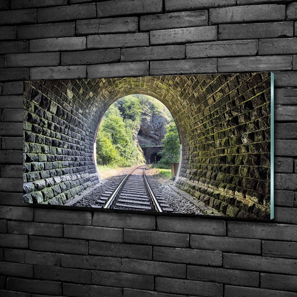 Tableau verre imprimé Tunnel ferroviaire