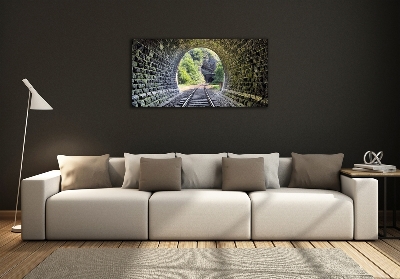 Tableau verre imprimé Tunnel ferroviaire