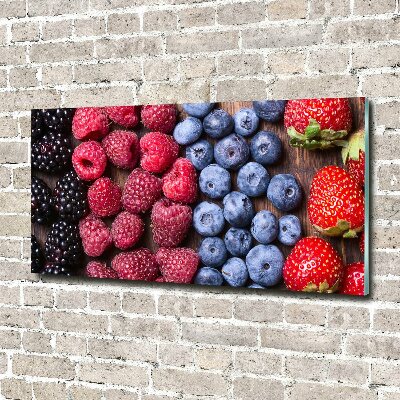 Tableau sur verre Fruits de la forêt