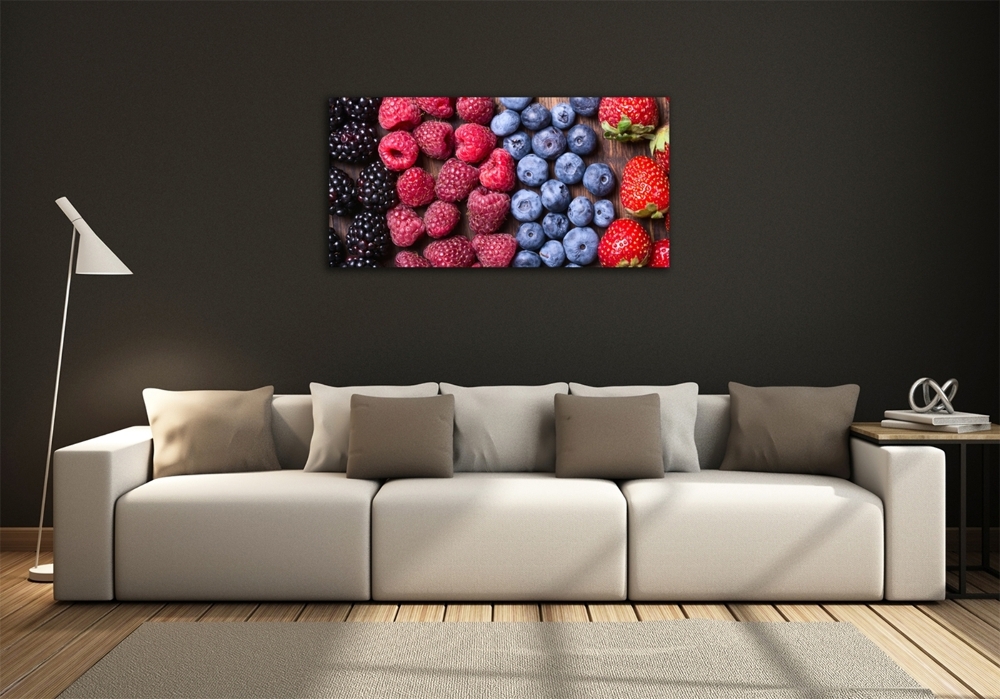 Tableau sur verre Fruits de la forêt