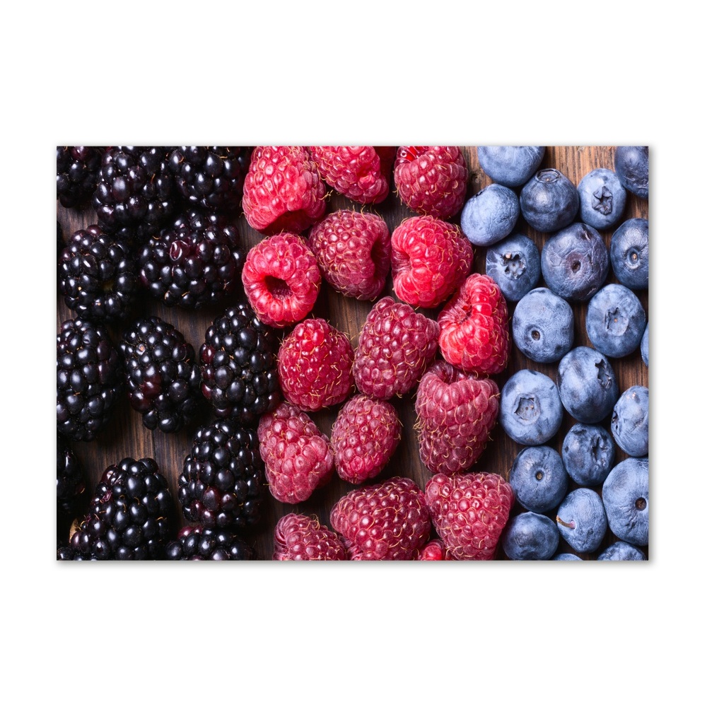 Tableau sur verre Fruits de la forêt