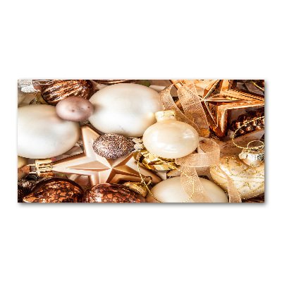 Tableau sur verre Boules de Noël