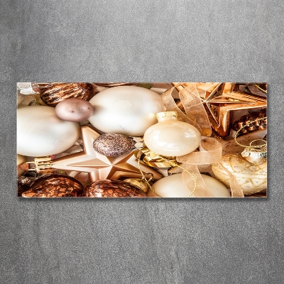 Tableau sur verre Boules de Noël