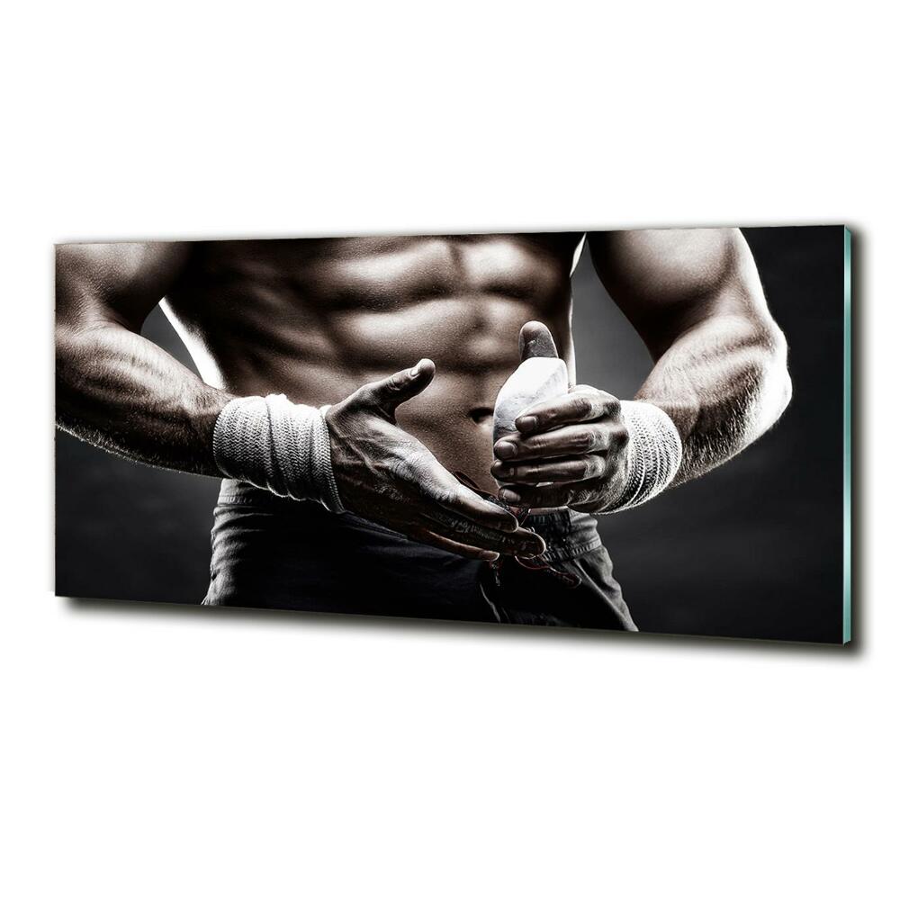 Tableau en verre Construction musculaire