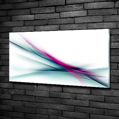 Tableau imprimé sur verre Abstraction flare violet