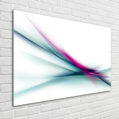 Tableau imprimé sur verre Abstraction flare violet