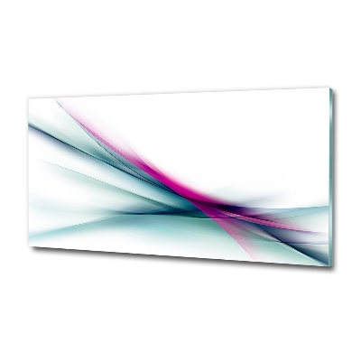 Tableau imprimé sur verre Abstraction flare violet