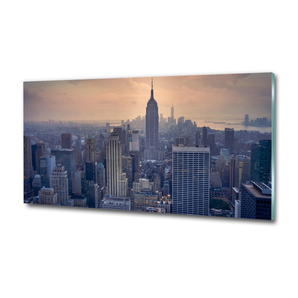 Tableau sur verre NY Manhattan