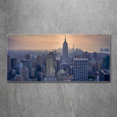 Tableau sur verre NY Manhattan