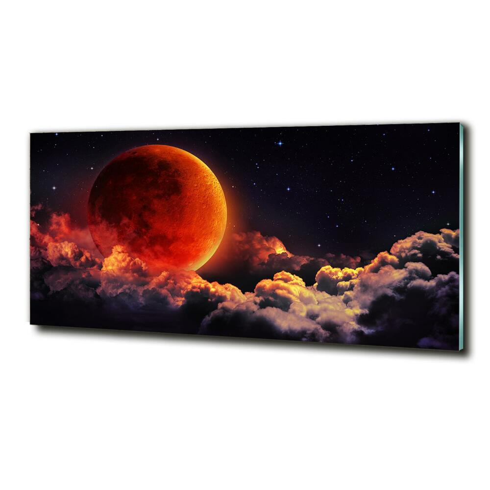 Tableau en verre Eclipse de lune