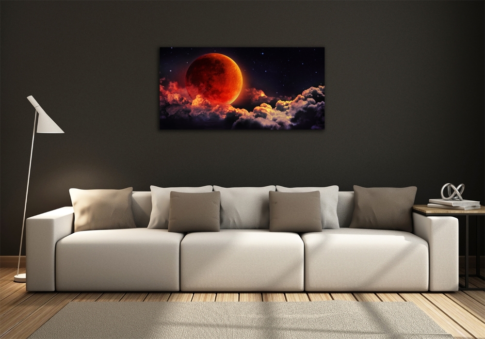 Tableau en verre Eclipse de lune