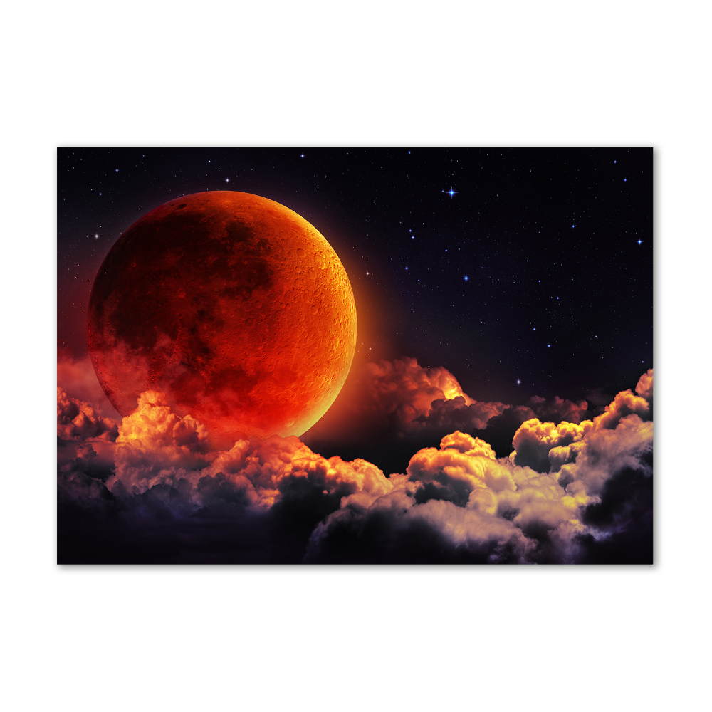 Tableau en verre Eclipse de lune