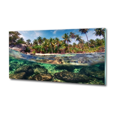 Tableau photo sur verre Plage tropicale eau claire