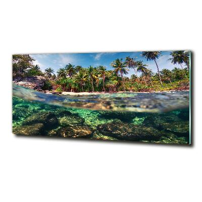 Tableau photo sur verre Plage tropicale eau claire