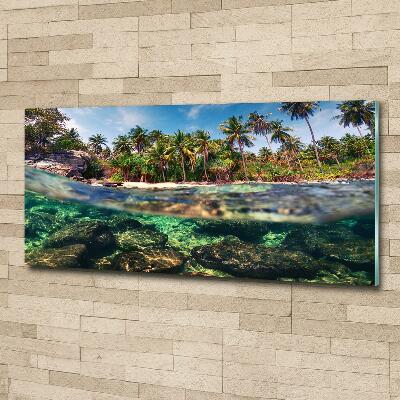 Tableau photo sur verre Plage tropicale eau claire