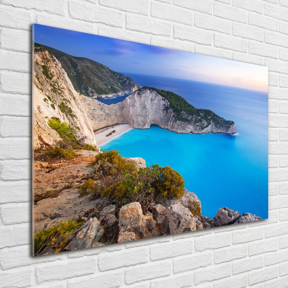 Tableau photo sur verre Zakynthos Grèce