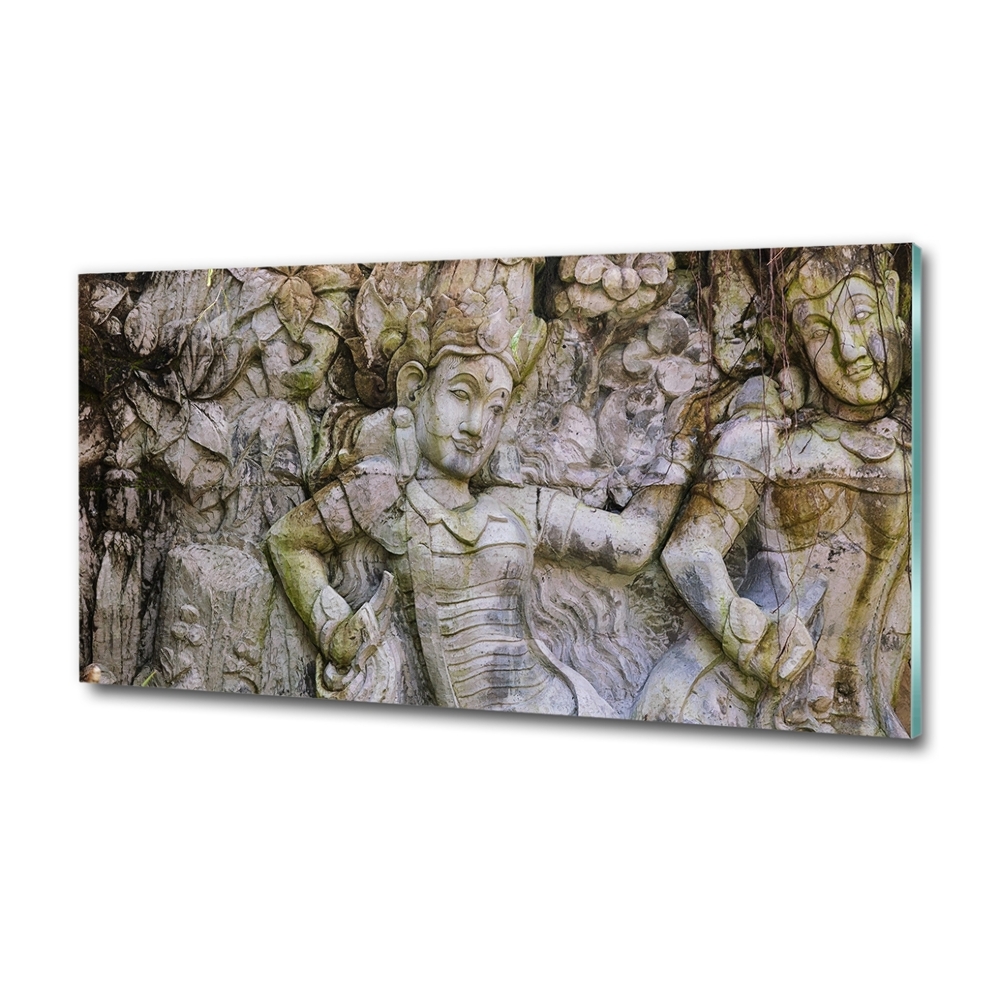 Tableau sur verre Sculpture en pierre