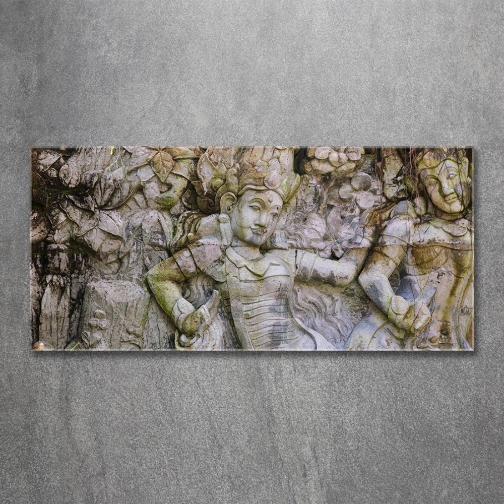 Tableau sur verre Sculpture en pierre