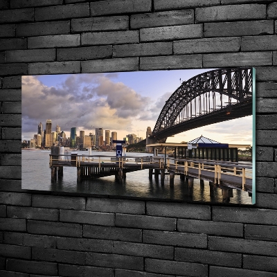 Tableau sur verre Pont de Sydney