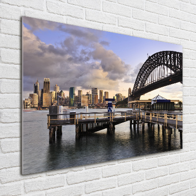 Tableau sur verre Pont de Sydney