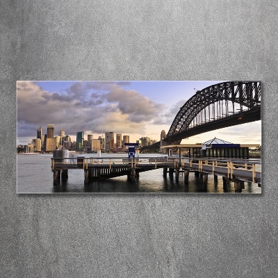 Tableau sur verre Pont de Sydney