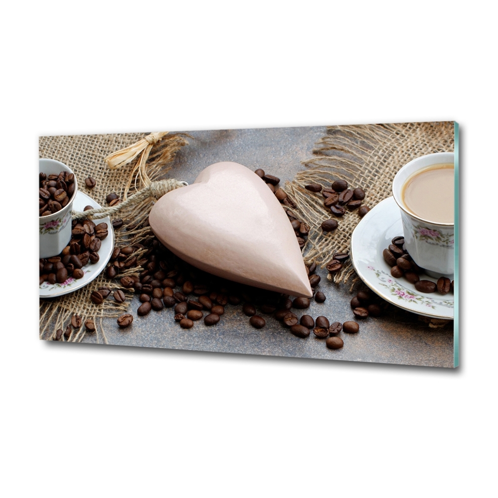 Tableau sur verre Café au lait