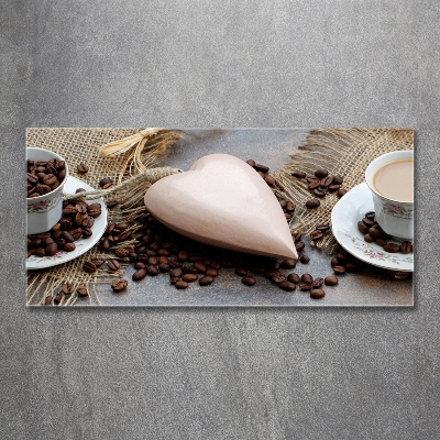 Tableau sur verre Café au lait