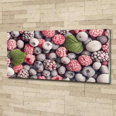 Tableau imprimé sur verre Fruits de la forêt congelés