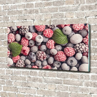 Tableau imprimé sur verre Fruits de la forêt congelés