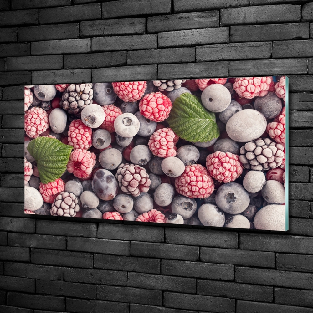 Tableau imprimé sur verre Fruits de la forêt congelés