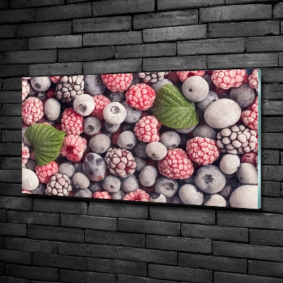 Tableau imprimé sur verre Fruits de la forêt congelés