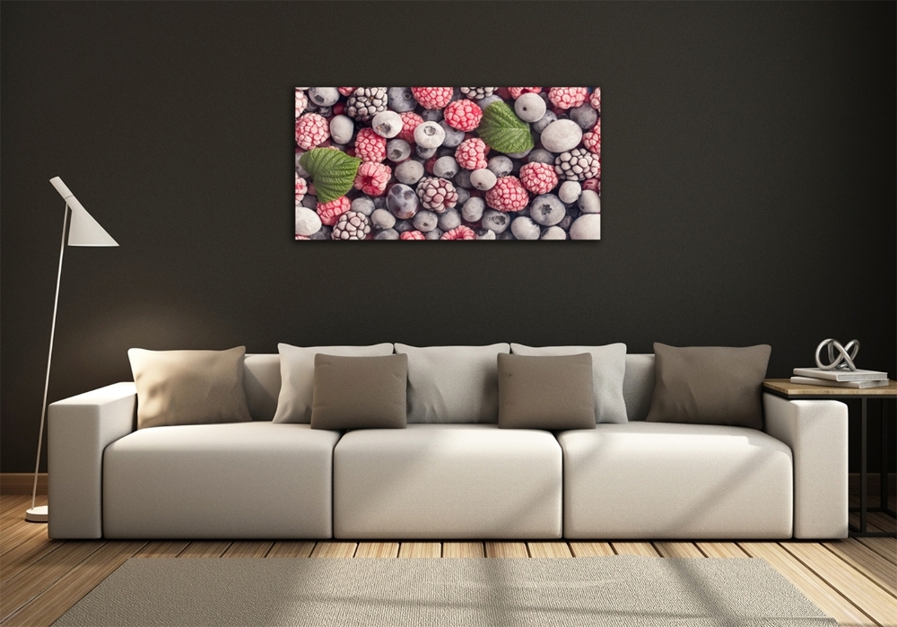 Tableau imprimé sur verre Fruits de la forêt congelés