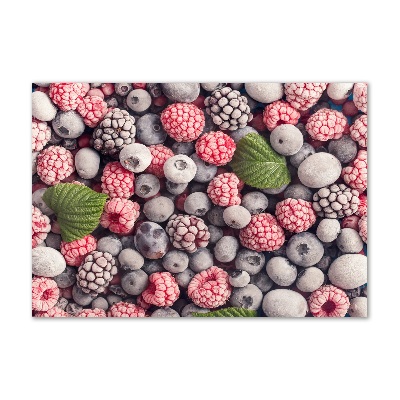 Tableau imprimé sur verre Fruits de la forêt congelés