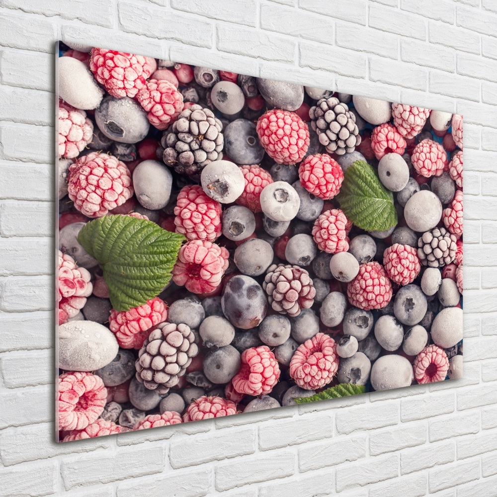 Tableau imprimé sur verre Fruits de la forêt congelés