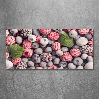 Tableau imprimé sur verre Fruits de la forêt congelés