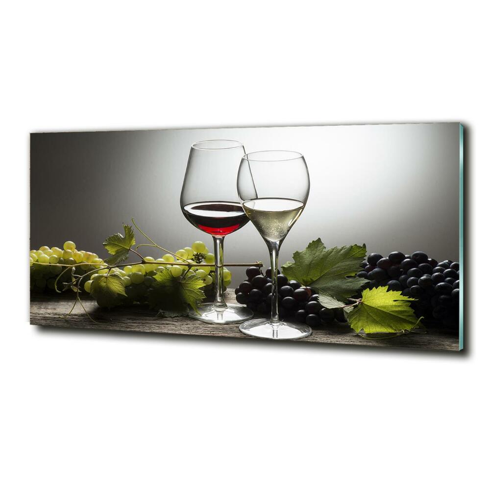 Tableau en verre Vin et raisins