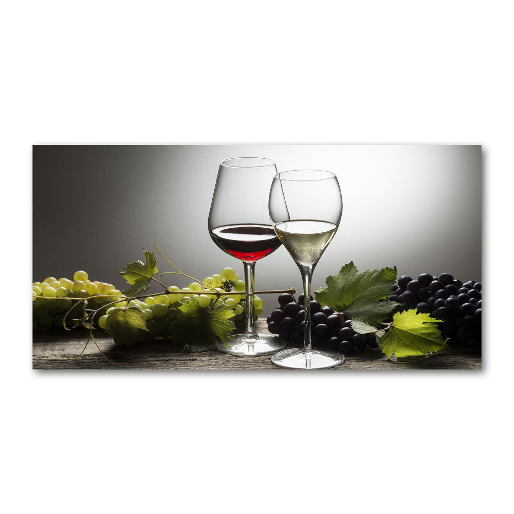 Tableau en verre Vin et raisins