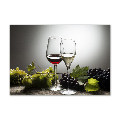 Tableau en verre Vin et raisins