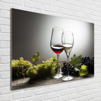 Tableau en verre Vin et raisins