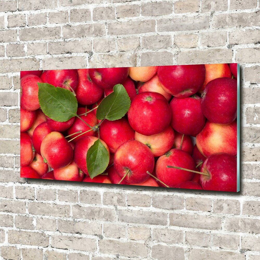 Tableau imprimé sur verre Pommes rouges