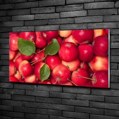 Tableau imprimé sur verre Pommes rouges