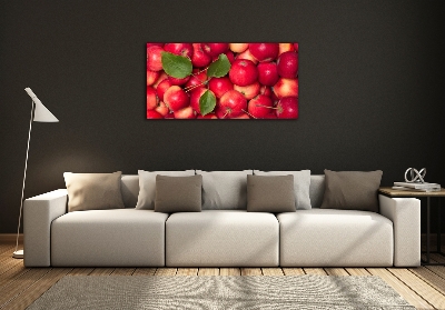 Tableau imprimé sur verre Pommes rouges