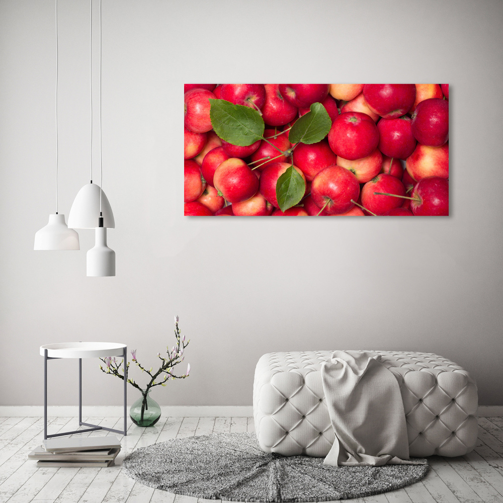 Tableau imprimé sur verre Pommes rouges