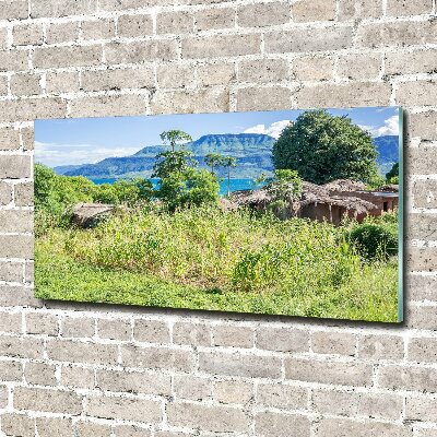 Tableau photo sur verre Lac Malawi